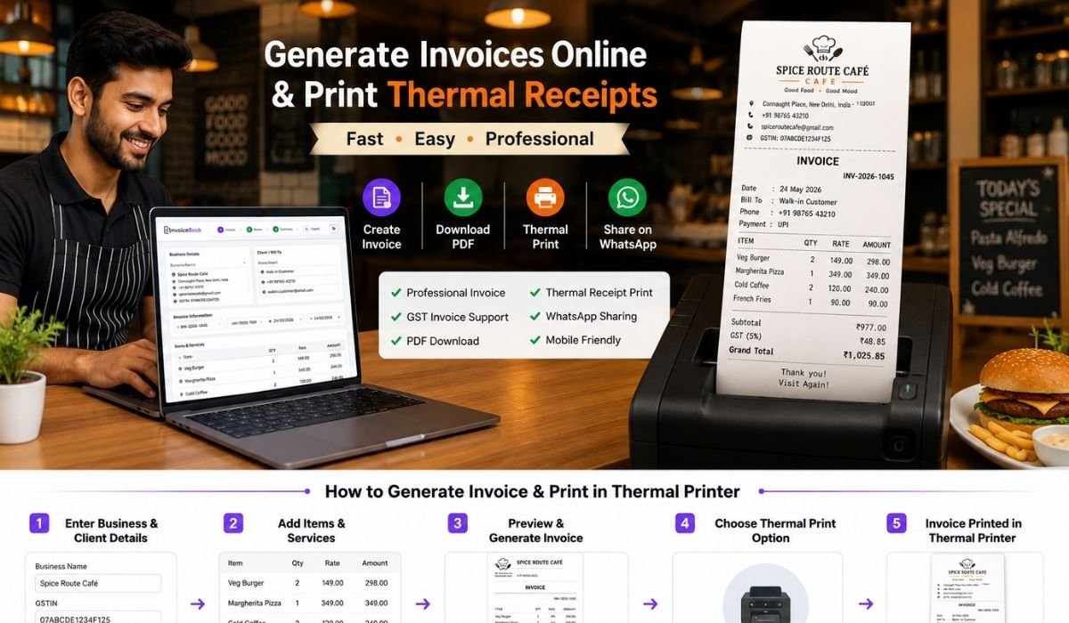 Restaurant Invoice Generator Free – Create Professional Restaurant Bills Online