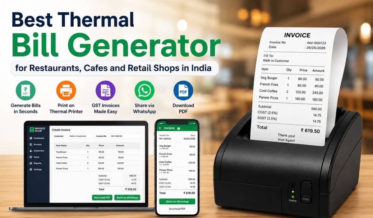Best Thermal Bill Generator for Restaurants, Cafes and Retail Shops in India