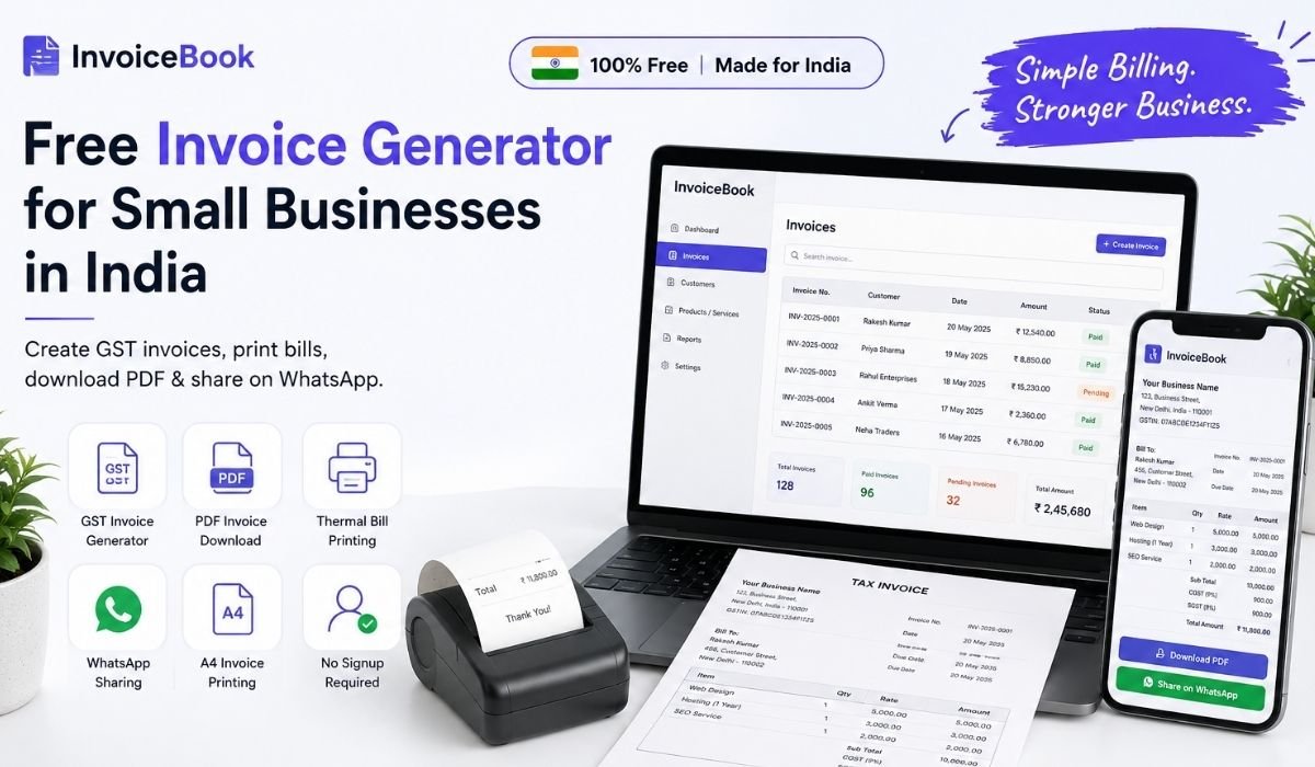 How to Create a GST Invoice Online for Free in India (Step-by-Step Guide)